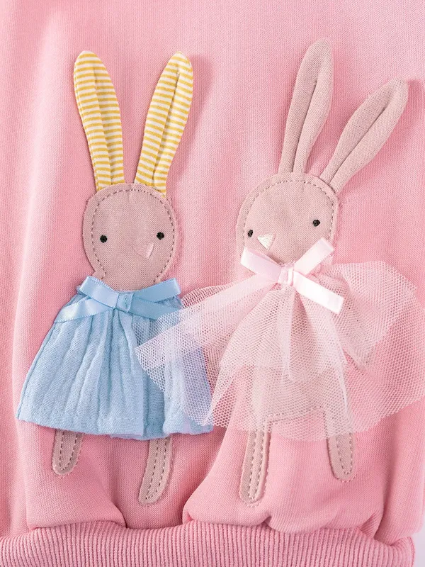 Wholesale Kids Girls Fashion Casual Autumn And Winter Velvet Lace Collar Long-Sleeve Top Tight Pants Two-Piece Set - Image 3